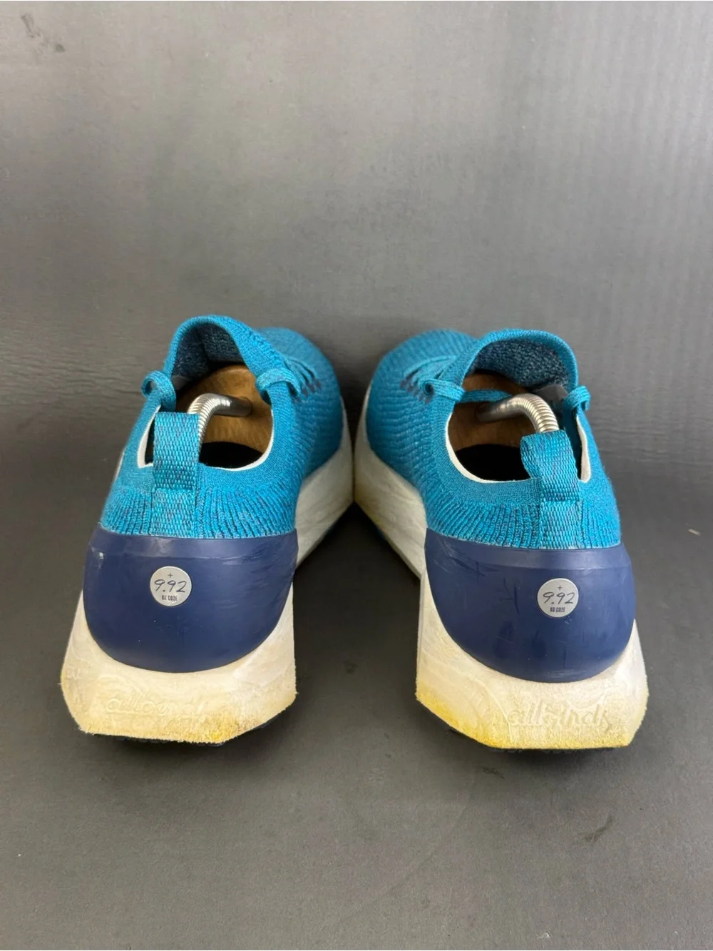 Allbirds Tree Flyer teal sneaker runner shoes men’s size 11.5